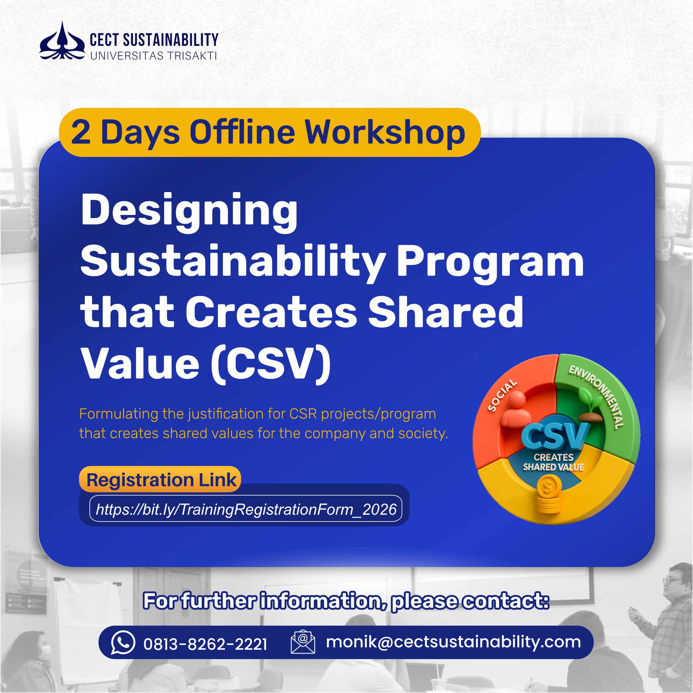 Designing Sustainability Program that Creates Shared Value (CSV)